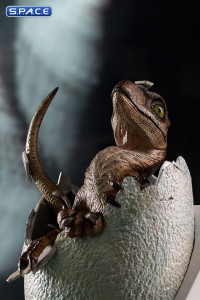 Velociraptor Egg Hatching Statue (Jurassic Park)