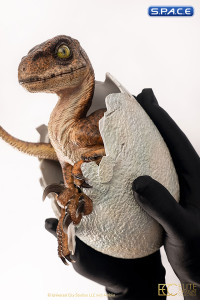 Velociraptor Egg Hatching Statue (Jurassic Park)
