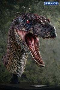 1:1 Male Alpha Velociraptor Blood Knight Life-Size Bust (Jurassic Park III)