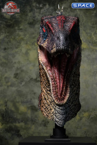 1:1 Male Alpha Velociraptor Blood Knight Life-Size Bust (Jurassic Park III)