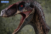 1:1 Male Alpha Velociraptor Blood Knight Life-Size Bust (Jurassic Park III)