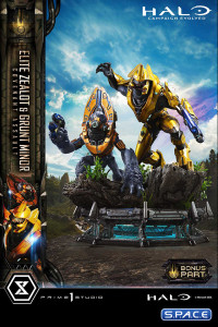 1/4 Scale Elite Zealot & Grunt Minor Covenant Assault Ultimate Premium Masterline Statue - Bonus Version (Halo: Campaign Evolved)