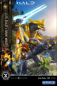 1/4 Scale Elite Zealot & Grunt Minor Covenant Assault Ultimate Premium Masterline Statue - Bonus Version (Halo: Campaign Evolved)