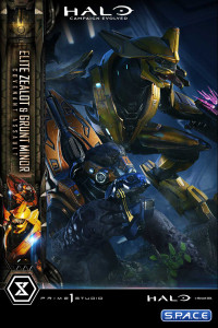 1/4 Scale Elite Zealot & Grunt Minor Covenant Assault Ultimate Premium Masterline Statue - Bonus Version (Halo: Campaign Evolved)