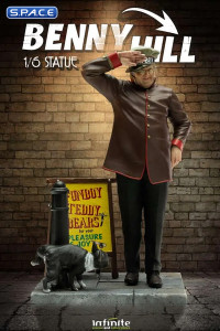 Benny Hill as Fred Scuttle Statue