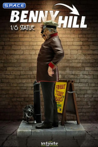 Benny Hill as Fred Scuttle Statue