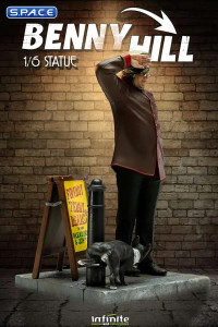 Benny Hill as Fred Scuttle Statue