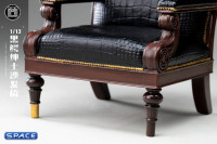 1/12 Scale Black Croc Gentleman Armchair