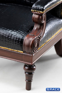 1/12 Scale Black Croc Gentleman Armchair