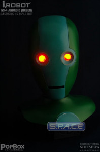 1:2 Scale NS-4 Android green Head Replica (I, Robot)