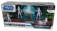 Set of 2 : Yoda & Obi-Wan Battle Pack (Clone Wars)