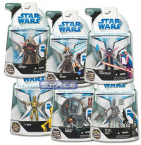 Complete Set of 6 : Clone Wars Wave 3 (Star Wars)