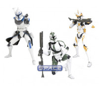 3er Komplettsatz : Clone Trooper ARTFX Statue (CW Serie 2)