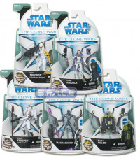 Complete Set of 5 : Clone Wars Wave 4 (Star Wars)