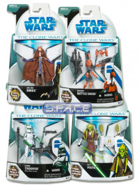 Complete Set of 4 : Clone Wars Wave 5 (Star Wars)