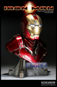 1:1 Iron Man Mark 3 Battle Damaged Life-Size Bust (Iron Man)