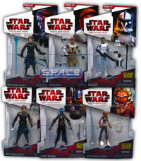 6er Komplettsatz : Clone Wars 2009 Wave 4 (Star Wars)