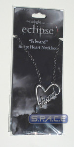 Edward Script Heart Necklace (Twilight - Eclipse)