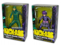 2er Set: 12 Kick-Ass and Hit-Girl Deluxe Figure (Kick-Ass)