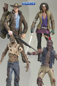 Complete Set of 4: The Walking Dead - Comic Version Series 1