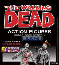 Zombie 2-Pack Previews Exclusive (Walking Dead - Comic Book Series 1)