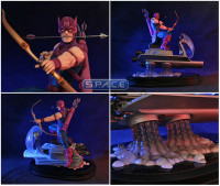 Hawkeye on Sky-Cycle Statue (Marvel)