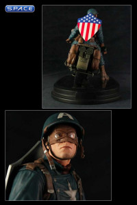 Captain America on Motorcycle Statue (Marvel)