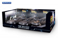 1:43 Scale Die Cast DeLorean Time Machine Collector´s 3-Pack (Back to the Future)