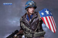 1/6 Scale Captain America Exclusive Rescue Uniform Version MMS180 (Captain America - The First Avenger)