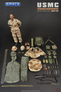 1/6 Scale USMC 1st Battalion 2nd Marine Division Operation Desert Saber Kuwait 1991