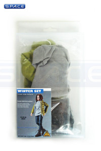 1/6 Scale Female Clothing Set -  Winter Set A (Green Version)