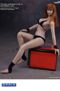 1/6 Scale Seamless Female Specialties Color Body - large breast / long red hair