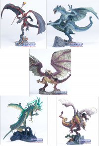 Complete Set of 5 : McFarlane´s Dragons Series 2