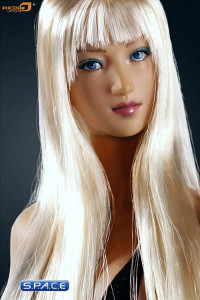 1/6 Scale Seamless Female tan Body - large breast / long blonde hair