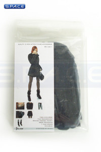 1/6 Scale Female Winter Hoodie Jacket & Accessories Set
