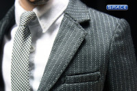 1/6 Scale Mens Suit Set A (Black Striped)