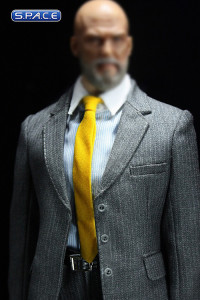 1/6 Scale Mens Suit Set C (Grey Striped)