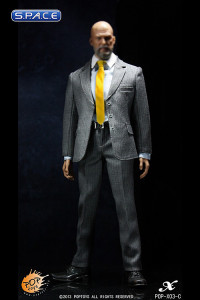 1/6 Scale Mens Suit Set C (Grey Striped)