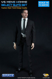 1/6 Scale Mens Homme Select Suits Set 62015-C (Black)
