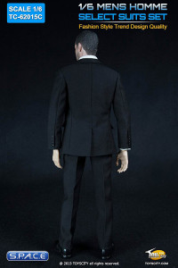 1/6 Scale Mens Homme Select Suits Set 62015-C (Black)