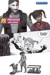 Governor Phillip Blake & Zombie Daughter Penny B&W 2-Pack PX Exclusive (The Walking Dead - Comic Book Series 2)