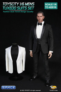 1/6 Scale Mens Tuxedo Suits Set TC-62016-A (Black)