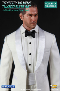 1/6 Scale Mens Tuxedo Suits Set TC-62016-B (White)