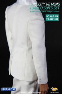 1/6 Scale Mens Tuxedo Suits Set TC-62016-B (White)