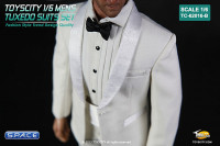 1/6 Scale Mens Tuxedo Suits Set TC-62016-B (White)