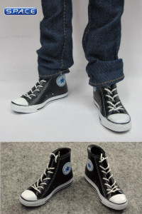 1/6 Scale Female High Cut Sneakers (Black)