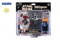 Animal, Link Hogthrob and Scooter as Boba Fett, Han Solo in Carbonite and Lando Calrissian 3-Pack Disney Exclusive