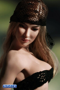 1/6 Scale Seamless Female pale Body - middle breast / long blonde hair