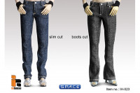 1/6 Scale Female Polo Shirt with Jeans (Boot Cut Style B2)