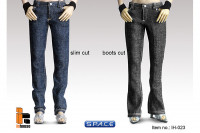 1/6 Scale Female Polo Shirt with Jeans (Boot Cut Style B1)